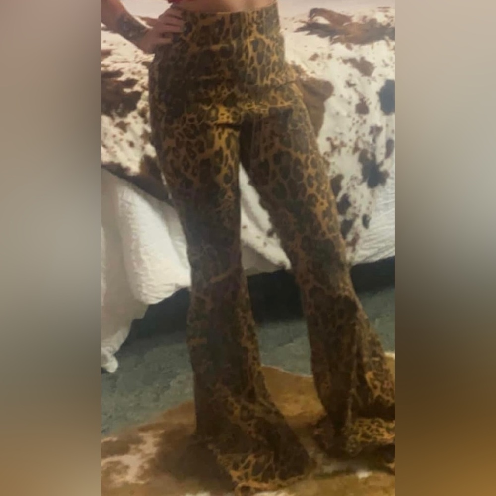 Boutique Cheetah Bell Bottoms! Super Cute 😍